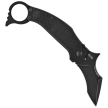 Nóż składany karambit FOX Moa Black G10, Black Stonewashed N690Co by Jared Wihongi (FX-653)