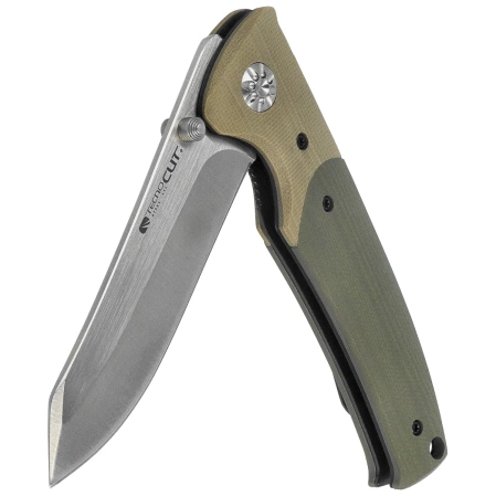 Tecnocut TCN6526TG-S Knife - Green/Khaki G10, Satin 440