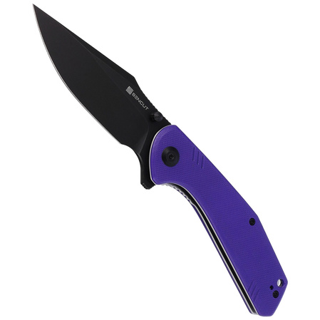 Sencut Knife Actium Purple G10, Black Stonewashed D2 (SA02D)