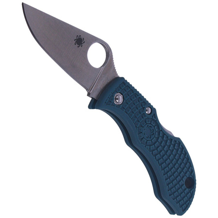 Spyderco Manbug Blue FRN K390 Plain Knife (MFPK390)