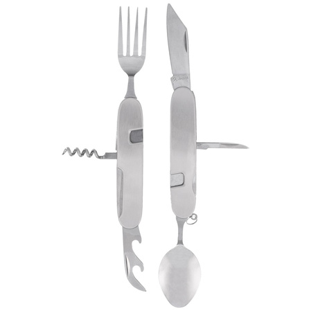 Niezbędnik składany Martinez Albainox Camping 7 Set Silver Aluminium, Mirror 3Cr13Mov (11021)