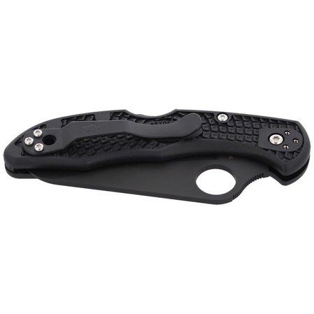 Spyderco Salt 2 Black, Black Blade Plain H2 Knife (C88PBBK2)