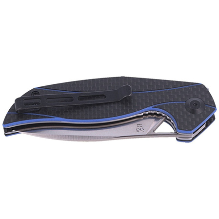 CIVIVI Anthropos Blue G10 / Carbon Fiber, Satin Finish by Elijah Isham (C903B)