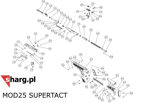 Lock pusher pin for Hatsan 25 SuperTact Air Pistol (804)