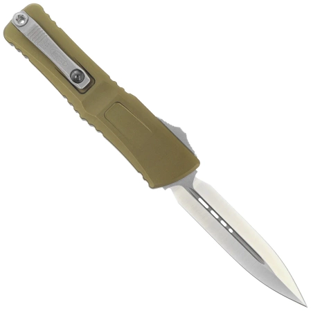 Nóż automatyczny OTF Microtech Combat Troodon Gen III D/E OD Green Aluminium, Satin M390MK by Tony Marfione (1142-4OD)
