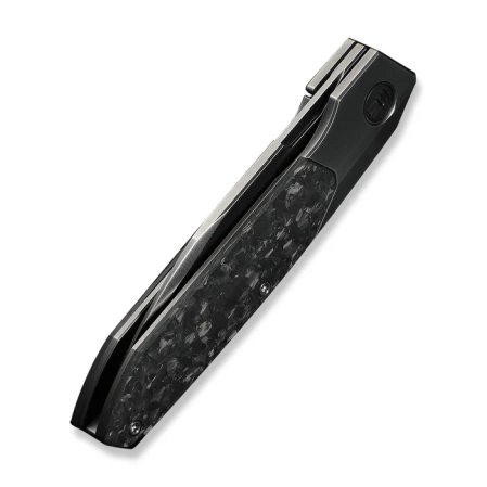 Nóż składany WeKnife Brr15 Gray Titanium/Shredded Carbon Fiber, Polished Gray M390 by Rafal Brzeski (WE24007-3)