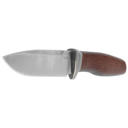 LionSteel Acha Natural Burlap Micarta, Satin M390 by Molletta (AH BLN)