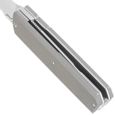 Nóż składany Maserin 410 Silver Grey Titanium, Satin Elmax by Bruno Bruna (410/T)