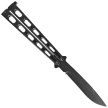 Third Decor Habitat Balisong Black Stainless Steel, Black 420 Butterfly Knife (K2919N)