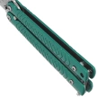 Nóż składany motylek Martinez Albainox Balisong Green Steel, Satin 3Cr13MoV (02228)