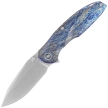 Remette RT-Cool Whale Knife Lightning Pattern Titanium, Manual Fine Grinding Pearlescent M390 (RTCL-T3)