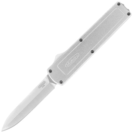 Mikov Raptor OTF Knife Silver Aluminum, Satin 440C (V2411048)