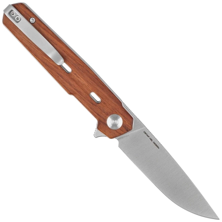 Civivi Navo Knife Guibourtia Wood, Satin Nitro-V by Ostap Hel (C25015B-1)