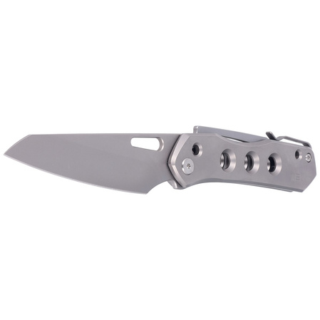 Nóż składany WE Knife Vision R Gray Titanium, Silver Bead Blasted CPM 20CV by Snecx Tan (WE21031-1)