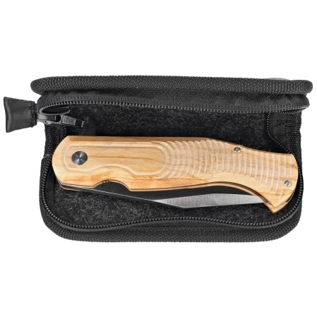 Fox Knife Eastwood Tiger Olive Wood, Satin CPM S90V by Gudy Van Poppel (FX-524 OL)