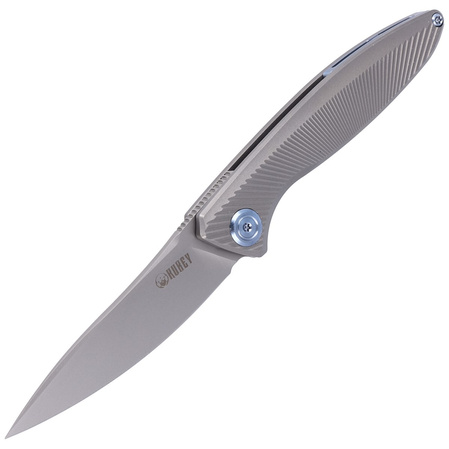 Nóż składany Kubey Pike Gray Titanium, Sandblasted CPM 20CV by Parsons Bladeworks (KB2103A)