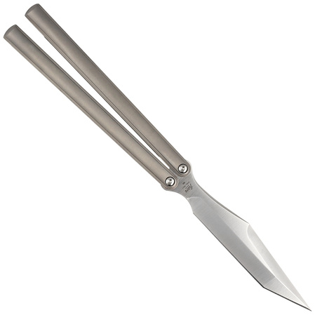 Nóż motylkowy Fox PHI Sandblasted Titanium, Satin M390 by Vincenzo Fiore (FX-570 TI)