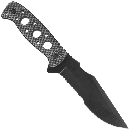 K25 RK-31824 Knife Grey Aluminum, Black Titanium 7Cr17Mov