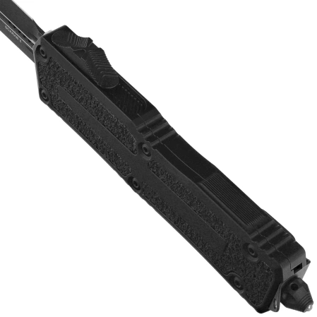 Microtech Scarab II Gen III D/E-S OTF Knife Black Aluminum, Tactical M390MK by Tony Marfione (1180-1T)