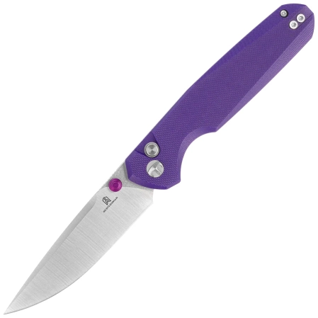 Bestechman Velix Knife Purple G10, Satin/Stonewashed 14C28N by Ostap Hel (BMK07C)
