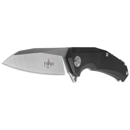 Nóż składany Decor Habitat Third Thunder LE No 018/500 Black G10/Titanium, Satin/ Stonewashed D2 (K4105)