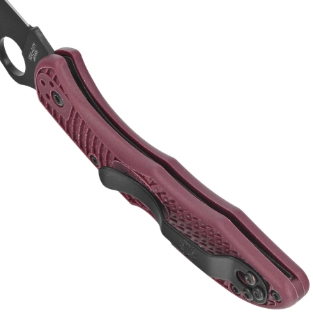 Nóż składany Spyderco Delica 4 Sprint Run Burgundy FRN, TiCN Micro-Melt PD#1 by Sal Glesser (C11BGBKP)