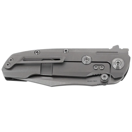 Reate District 9 V2 Knife Bead Blast Titanium/Carbon Fiber, Satin 154CM (9D-V2 TBB SAT)