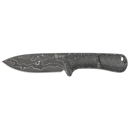Civivi Knife Mini Elementum Fixed Dark Green Micarta, Damascus (C23010-DS1)