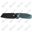 Bestech Slasher Knife Blue Micarta, Black Stonewashed D2 (BG43C-2)