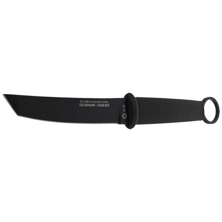 Nóż K25 Botero Tanto Black Rubber, Black Titanium 7Cr17Mov (31891)