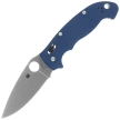 Spyderco Manix 2 XL Knife Cobalt Blue, Satin CPM SPY27 by Eric Glesser (C95GPCBL2)