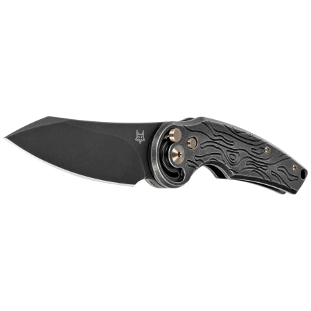 Nóż składany Fox Jupiter Black Titanium, Stonewashed PVD M390 by Denis Simonutti (FX-555 TIBR)