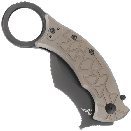 Nóż składany FOX Tribal K Karambit Bronze Titanium, PVD M390 by Doug Marcaida (FX-802 TiPVD)