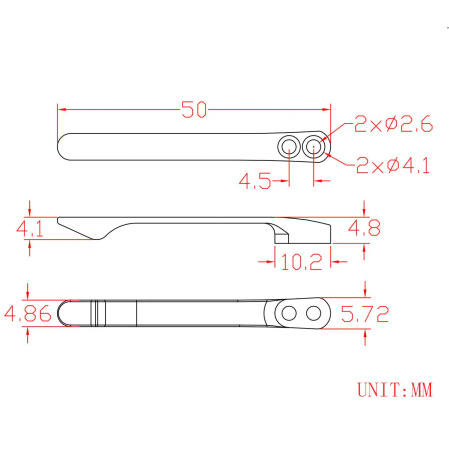 Civivi Black Titanium clip and screw set for Civivi Baby Banter (T003B)