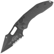 Microtech Stitch-A S/E Automatic Knife Black Aluminum, Black P/S M390 by Borka Blades and Tony Marfione (169-2T)