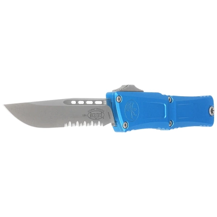 Nóż automatyczny OTF Microtech Combat Troodon Gen III S/E Blue Aluminium, Apocalyptic P/S M390MK by Tony Marfione (1143-11APBL)