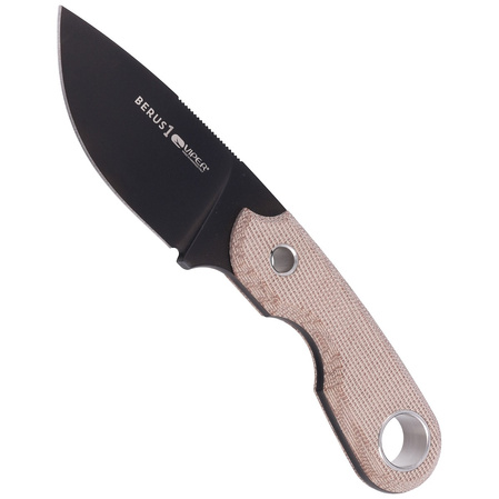 Nóż Viper Berus 1 Natural Canvas Micarta, Black PVD M390 by Tommaso Rumici (VT4012DCN)