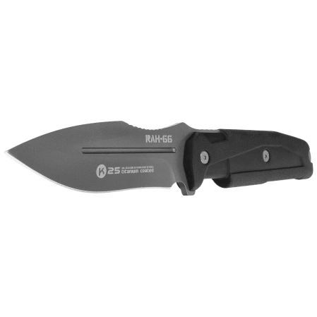 K25 RK-32499 RAH-66 Knife Black Rubber, Titanium 7Cr17Mov