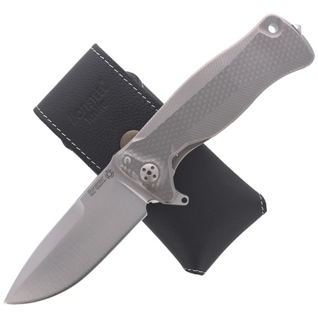LionSteel SR11 Grey Titanium, Satin Sleipner by Molletta Knife (SR11 G)
