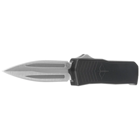 Medford MERC-1 D/E Black Aluminum, Std Clip, Tumbled S45VN OTF Knife by Greg Medford (MK213STQ-42AB-TSCS-BS)