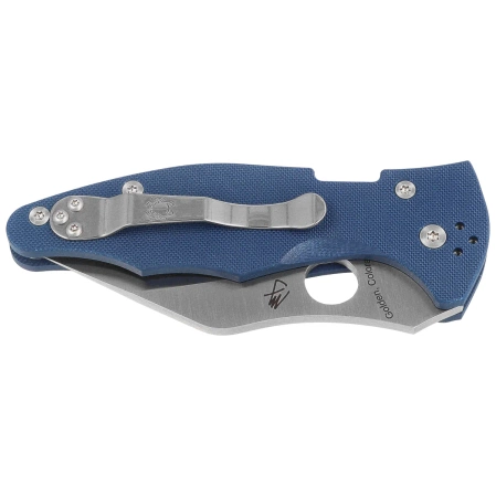 Nóż składany Spyderco Yojimbo 2 Cobalt Blue G10, Satin CPM SPY27 by Michael Janich (C85GPCBL2)