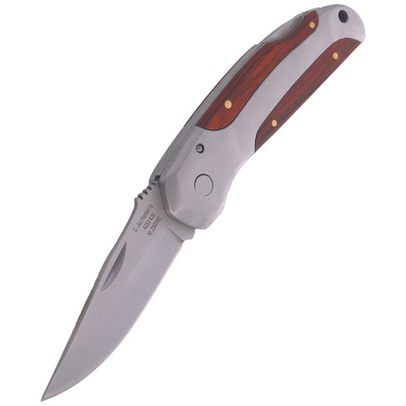 Nóż składany Herbertz CJH Pakka Wood/Steel, Satin 420 (10000335)