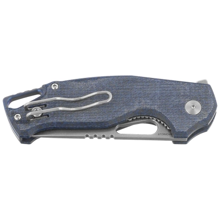 MKM Vincent Knife Denim Canvas Micarta, Stonewashed MagnaCut by Jesper Voxnaesi (MK VCM-DC)