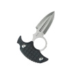 Kubey Cavy Pushdagger Black G10, Stonewashed 14C28N by MUZI Design (KU403A)