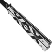 Third Decor Habitat Balisong Grey/Black Aluminum, Black Butterfly Knife (12313)