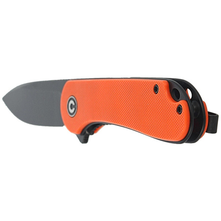 CIVIVI Knife Elementum Flipper Orange G10, Black Stonewashed (C907Y)