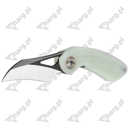 Nóż składany Bestech Bihai Jade G10, Grey DLC Stonewashed/Satin 14C28N by Ostap Hel (BG53F)