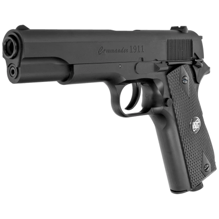 WinGun Colt 1911 Commander Black 4.5 mm Air Gun, CO2