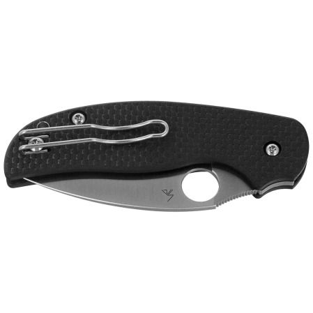 Spyderco Sage 6 Sprint Run Knife Carbon Fiber, Satin CPM S90V by Sal Glesser (C123CFBCLS90VP)