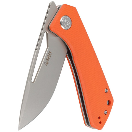 Kubey Thalia Knife Orange G10, Beadblasted D2 (KU331H)